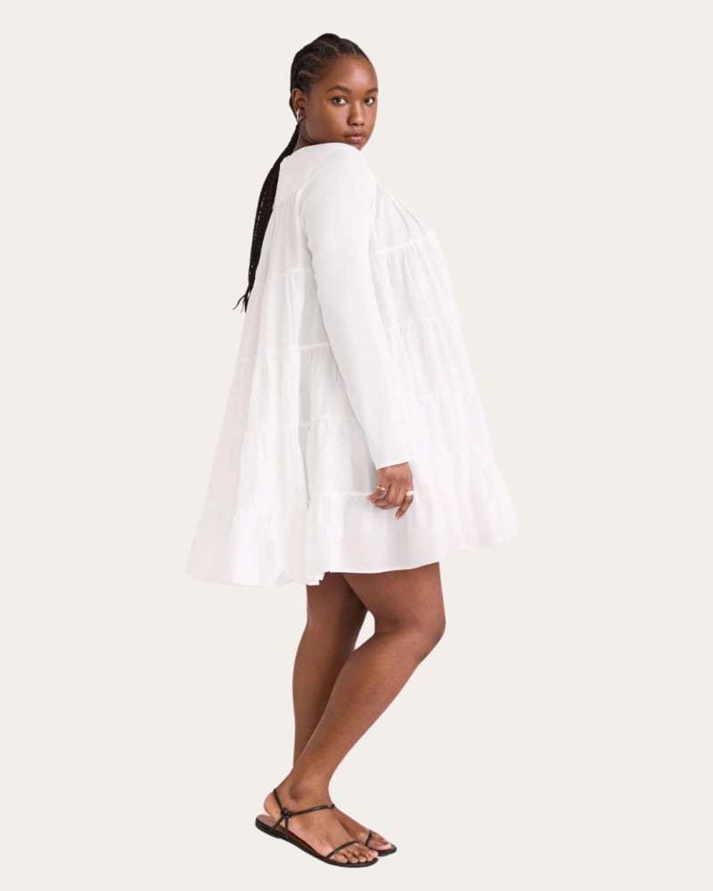 White long sleeve smock dress new arrivals